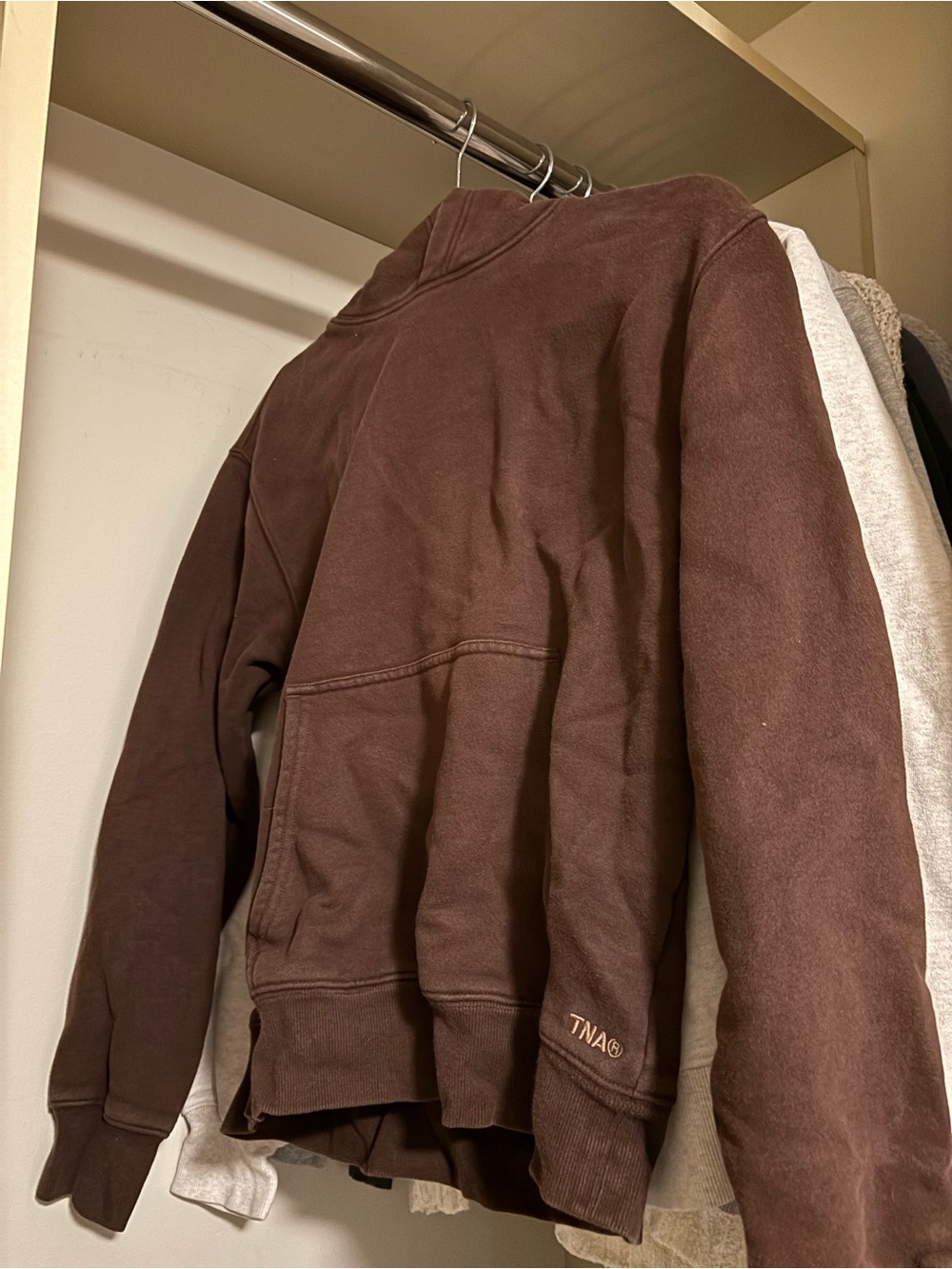 Aritzia Cozy Sweatfleece Perfect HoodieโจColour: Rich Mocha Brown | Size: S